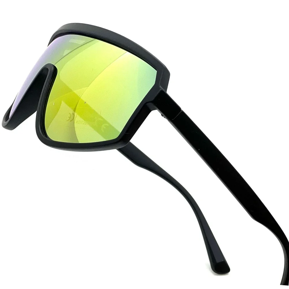 Sunglasses Red Fire Mirrored Reflective Lens‎ Sport Outdoor Driving Lentes Gafas